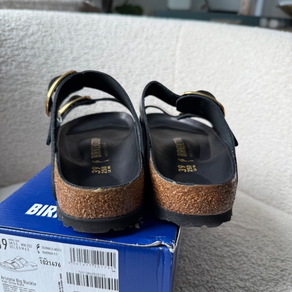 ✨ Birkenstock Arizona Big Buckle — High Shine Black — Women’s 8 / EU 39 — NIB ✨ - Picture 11 of 14